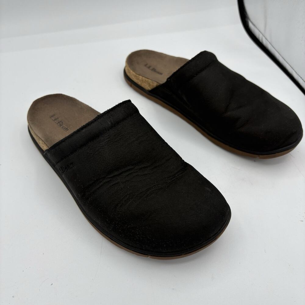 L.L. Bean Clogs Womens Size 6 Black Mule Slip On D